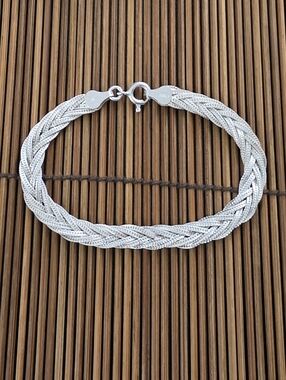 925 Silver Braided Bracelet (Vintage)